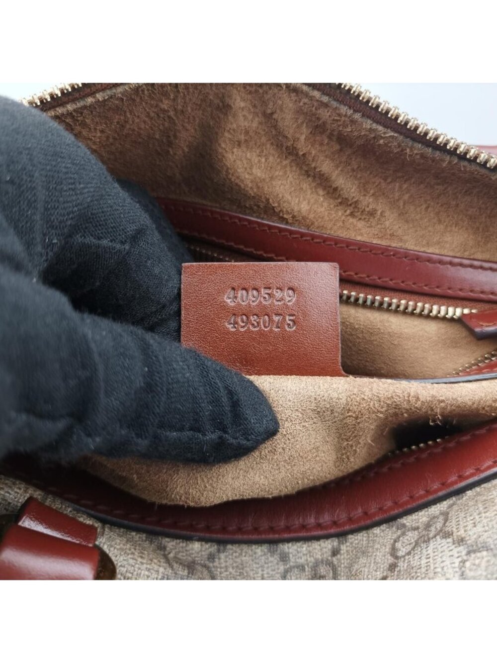 Gucci GG Supreme Beige Brown Leather - Picture 11 of 16